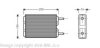 AVA QUALITY COOLING VO6035 Heat Exchanger, interior heating